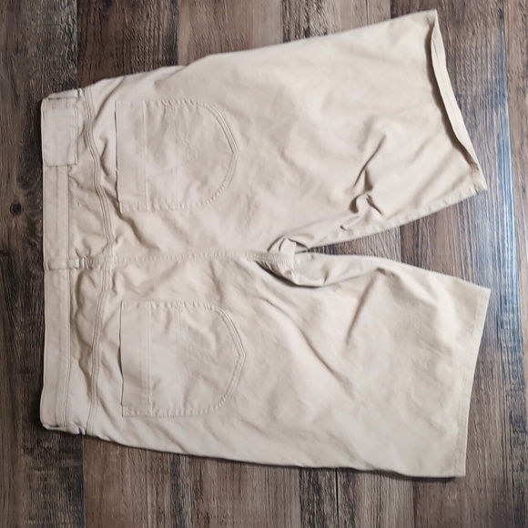 Vince Griffith Chino Shirt Size 38x12" In Khaki Tan Made In The USA - Picture 3 of 9